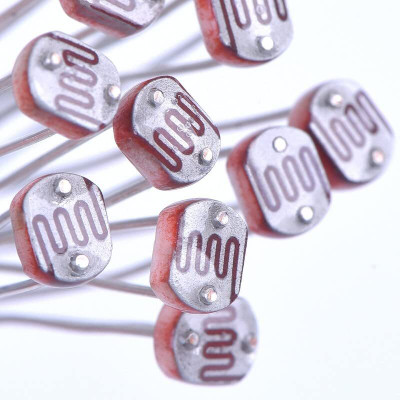 ERHIndia 10 Pcs LDR 5 mm - Light Dependent Register- Photo Resistor Electronic Components Electronic Hobby Kit