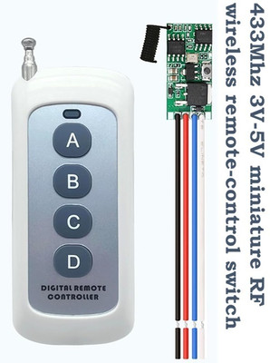 EASTRA 12V Remote Switch, 4 Way 1 Channel Wireless Switch Electronic Components Electronic Hobby Kit