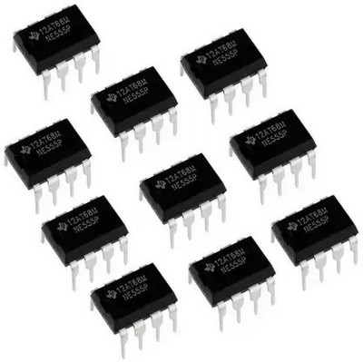 gobagee 10pc 555 / NE555 Timer IC Genuine Electronic Components Electronic Hobby Kit
