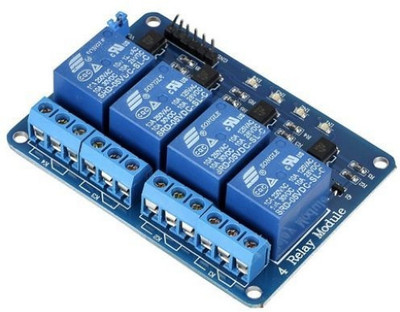 ELECSYNERGY 4 Channel 5V Relay Module with Optocoupler Electronic Components Electronic Hobby Kit