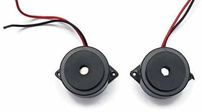 samest 2 pack Big Buzzer with Small Enclosed Piezo Electronic Buzzer Alarm 95DB Electronic Components Electronic Hobby Kit