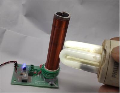 SAI ROBOTIC TSL 002 - TESLA COIL READY PROJECT ON PCB FOR SCHOOL PRESENTATION & EXPERIMENT Educational Electronic Hobby Kit