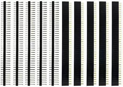 Tayal 2.54mm Male and Female Pin Berg Strips for Arduino (Pack of 5 EACH) Electronic Components Electronic Hobby Kit