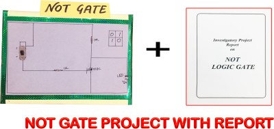 ONTEX ELECTRONICS NOT LOGIC GATES PHYSICS INVESTIGATORY PROJECT WITH PRINTED REPORT Educational Electronic Hobby Kit