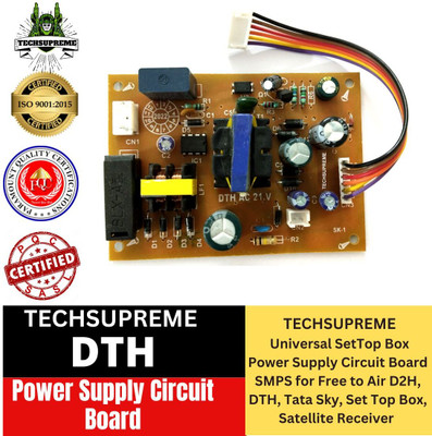 TechSupreme DTH Power Supply Universal Set Top Box Power Supply Circuit Board 1D Power Supply Electronic Hobby Kit