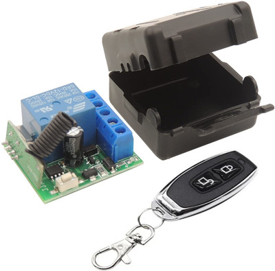 Roboway 433MHz Wireless Remote Control DC12V 1CH Relay Receiver Module and Remote EV1527 Electronic Components Electronic Hobby Kit