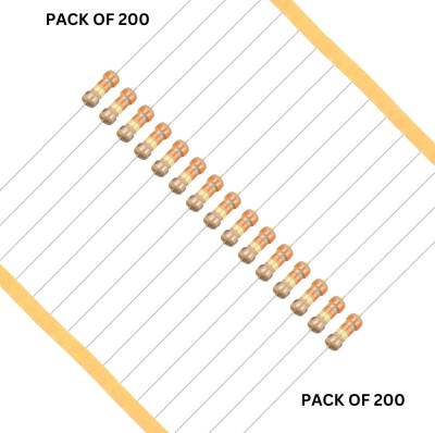 MAG BEE 330K Ohm Carbon Film Resistor 1/4 W Resistance 0.25 Watt - Pack of 200 Electronic Components Electronic Hobby Kit