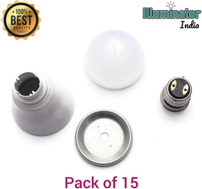 Illuminator Pack of 15 - 9W LED bulb Aluminium housing with B22 Caps Light Electronic Hobby Kit