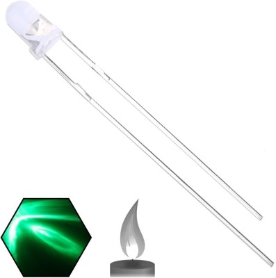 INSIGNIA LABS 100Pcs 3mm Green Lights LED Diodes (Clear Transparent Lens), Green LED Diodes Electronic Components Electronic Hobby Kit