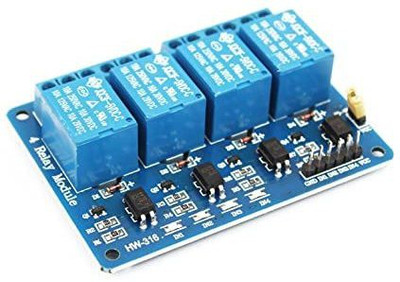 AUTO BOTIX 4 Channel 5V Relay Module with Optocoupler for Arduino DSP AVR PIC Arm Electronic Components Electronic Hobby Kit