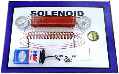 MELODY's Solenoid Showing with Compass Physics Science Working Project Electronic Hobby Educational Electronic Hobby Kit