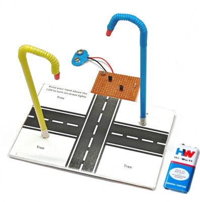 Esptronics Automatic Street Light Science Working Model Project Kit for class 12 Students Electronic Components Electronic Hobby Kit