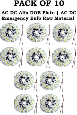 HouseOfCommon PACK OF 10 12 Watt Ac Dc Dob Led Bulb Raw Material White Electronic Components Electronic Hobby Kit