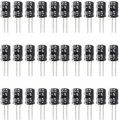 R&D 30-PCS SET OF 470uF/50V ELECTROLYTIC CAPACITOR Electronic Components Electronic Hobby Kit