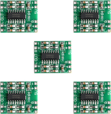 Universal Hub PAM8403 5PCS Mini Amplifier Board MP3 Audio Board 5V Input 3W+3W Output Electronic Components Electronic Hobby Kit