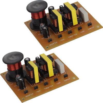 SYMFONIA Heavy Duty 3 way 100 Watt 12dB Hi-Fi Audio crossover Network Filters(PACK of 2) Electronic Components Electronic Hobby Kit