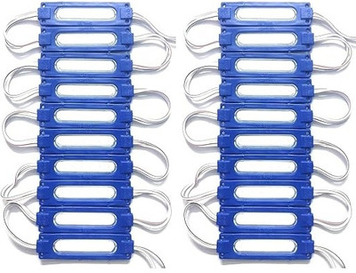 StrawHat 120 LEDs 1 m Blue Steady Strip Rice Lights(Pack of 20)