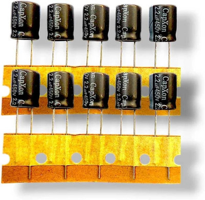 AVISRI 10 PIECES 6. 2.2uF 450V 105°C electrolytic capacitor Electronic Components Electronic Hobby Kit