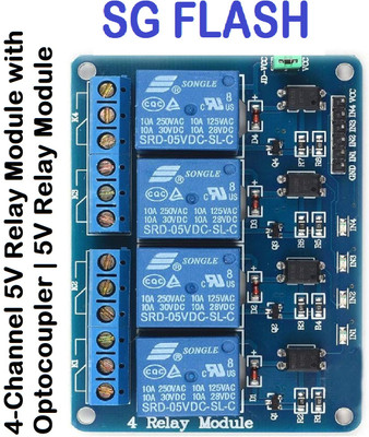 EASTRA PREMIUM 4-Channel Relay Module Board | 5V Relay Module Electronic Components Electronic Hobby Kit