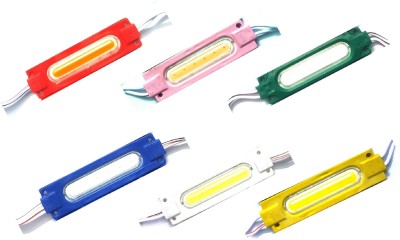 Steko (1- Pcs Each Blue Red Green Yellow Pink White) 6 Pcs 12V 2W DC Capsule LED Light Electronic Hobby Kit