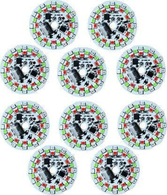 StrawHat {10 Pes}7 in 1 Direct On Board Auto Changing 9W DOB MCPCB Led Bulb Raw Material Light Electronic Hobby Kit