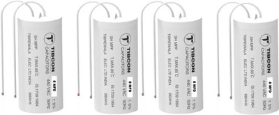 Spinxx 8 MFD TIBCON Capacitor for Motor & Fan Motors ( Pack of 4 ) Motor Control Electronic Hobby Kit
