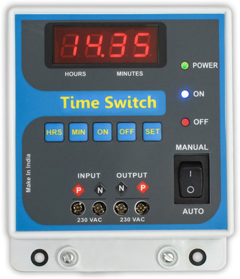 Magnus 1prgm Timer /Street Light Programmable Electronic Timer Switch(White, Blue)