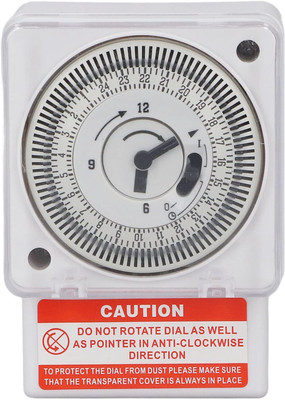 DECENT AIR SYSTEM Mechanical Time Switch AC240V Clock Type Industrial Timer Timing Switch Programmable Electronic Timer Switch(White)