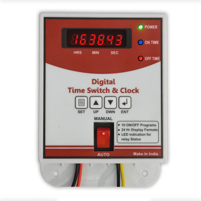 Magnus 10Prgm Timer Switch/Street Light Timer Programmable Electronic Timer Switch(White)