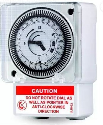 the hinder L&t Electric Timer QT Quartz Analog Time Switch Analog Time Switch (pack of 1) Programmable Electronic Timer Switch(White)