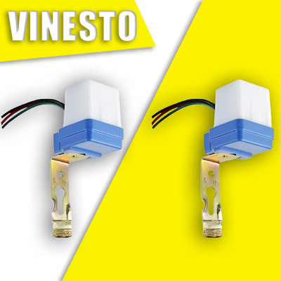vinesto Day/Night ON/Off sensor switch Smart Switch(White)