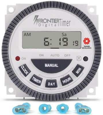 Leplion TM619H-2 30 Amps Programmable Electronic Timer Switch(White, Grey)
