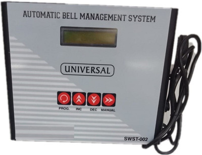 Security Store Automatic School Bell Management System Indoor Plug-In Electronic Timer Switch(Silver)