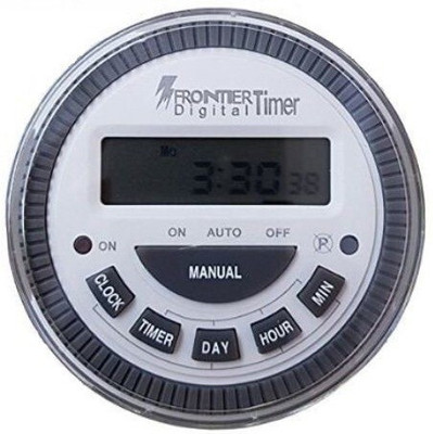 Frontier TM-619H-2 Programmable Electronic Timer Switch(White)