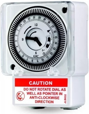 Real Instruments L&T FM/1 QT Quartz Analog Manual Time Switch Model No GIC J648B1 AC 240V Programmable Electronic Timer Switch(White)