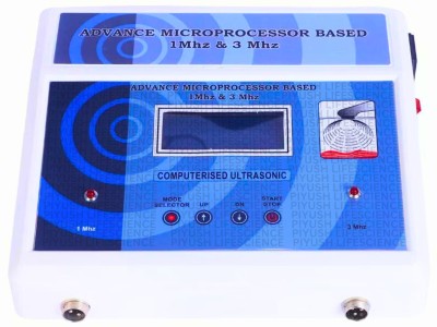 PIYUSH LIFESCIENCE Ultrasonic LCD Unit Computerized 1 MHz and 3 MHz ultrasound equipment Pain relief Electrotherapy Device((1 Year Warranty))