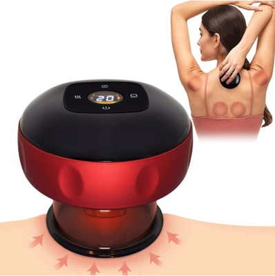 PSR ENTERPRISES Electric Cupping Battery Powered Therapy for Pain Relief with Red Light Therapy Shoulder & Muscle Pain Improves Skin Tightening Includes 2 Cups Electrotherapy Device(PSR-944)