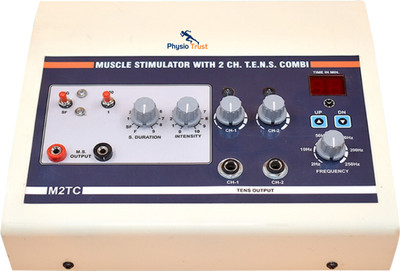 Physio Trust 2 channel MS+Tens Combo Machine Physiotherapy Electrotherapy MS+Tens Combo Machine Electrotherapy Device(Muscle Stimulator With 2 channel Tens Equipment) Physio Trust 2 channel MS+Tens Combo Machine Physiotherapy Electrotherapy MS+Tens Combo Machine Electrotherapy Device(Muscle Stimulator With 2 channel Tens Equipment)