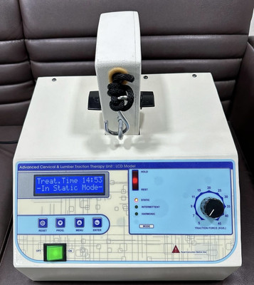 DSB PHYSIO MART Physio Therapy Advanced Cervical & Lumber Traction Therapy Unit With LCD Display Model, Static, Intermittent & Harmonic Modes Machine With 1 Year Warranty Electrotherapy Device(DSB-204C)