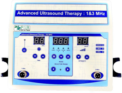 PSR ENTERPRISES Physio Therapy New Model Advanced Ultrasound Therapy 1&3 MHz LCD Ultrasonic Machine With 2 US Original Handel for Pain Relief Device Electrotherapy Device(PSR-215B)