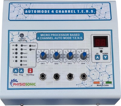 STAR PHYSIO ELECTRONICS Automode 4 Channel T.E.N.S. Auto Mode Physiotherapy Machine Electrotherapy Electrotherapy Device(Electrotherapy Equipment One Year Warranty Physiotherapy equipment Device(ps35)