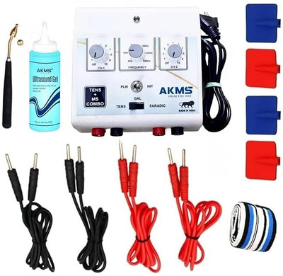 AKMS HEALTH CARE 2 In 1 Combination Mini Tens MS Combo Tens Muscle Stimulator Therapy for All Pain Relief Portable Device with One Year Warranty Physiotherapy Machine Electrotherapy Device(tens ms combo machine mini tens machine)