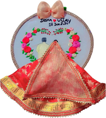 CHARVI CREATION Wedding embroidery hoop customize gifts for every special occasion (multicolor) Embroidery Hoop(Pack of 1)