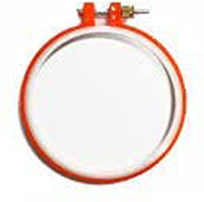 PMW Plastic Embroidery Hoop Ring Frame Size 5-1 Piece Brown Embroidery Frame(Pack of 1)