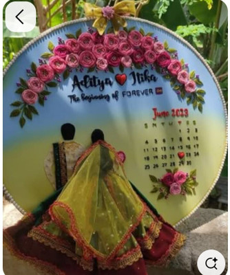 A SQAURE CREATIONS ART117 Embroidery Hoop(Pack of 1)