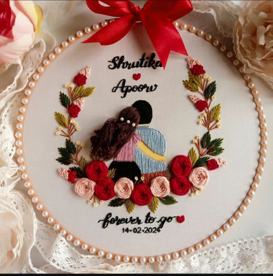 SnigyCraft Customized Couple Hoop Embroidery Hoop(Pack of 1)