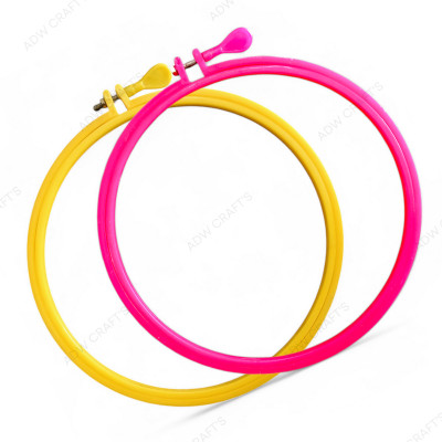 ADW CRAFT'S 8-9 INCH Embroidery HOOP Embroidery Frame(Pack of 2)