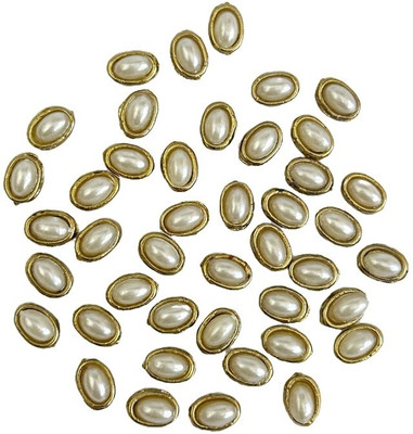 The Giftery Kundan Stones (Oval Shape) Embroidery Hoop(Pack of 100)