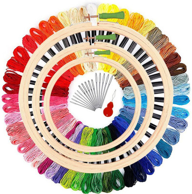 DESIDERIO Embroidery Kit for Beginners for child and Adult Embroidery Hoop(Pack of 1)