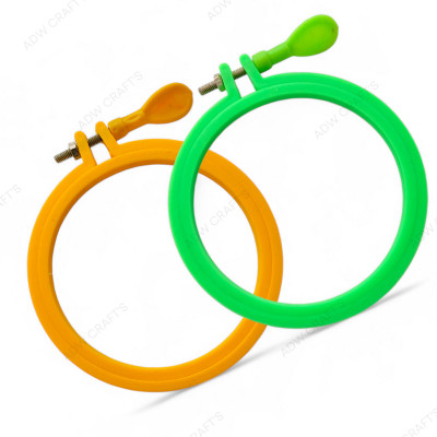 ADW CRAFT'S 6-7 INCH Embroidery HOOP Embroidery Frame(Pack of 2)